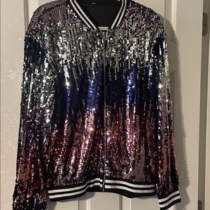 Headed to see Beyoncé? Grab this sequin bomber jacket!